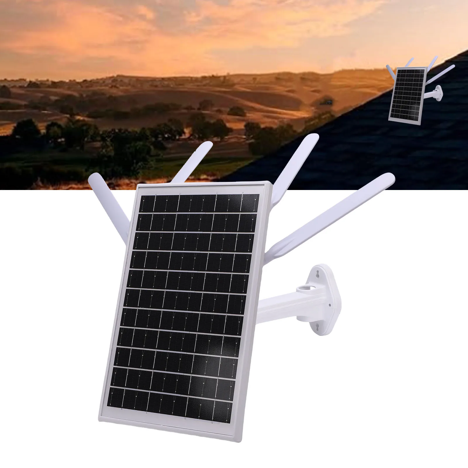 Solar WiFi 6 Extender IP66 Water Proof Solar Wifi Repeater 18000 MAh Battery 150M Long Range with SIM Card Slot for Camping RVs