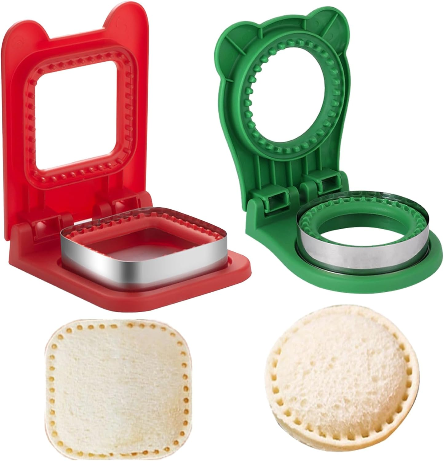 NIOIPXA Sandwich Cutter and Sealer Set for Kids,Sandwich Bread Pancake Maker ... - Picture 9 of 15