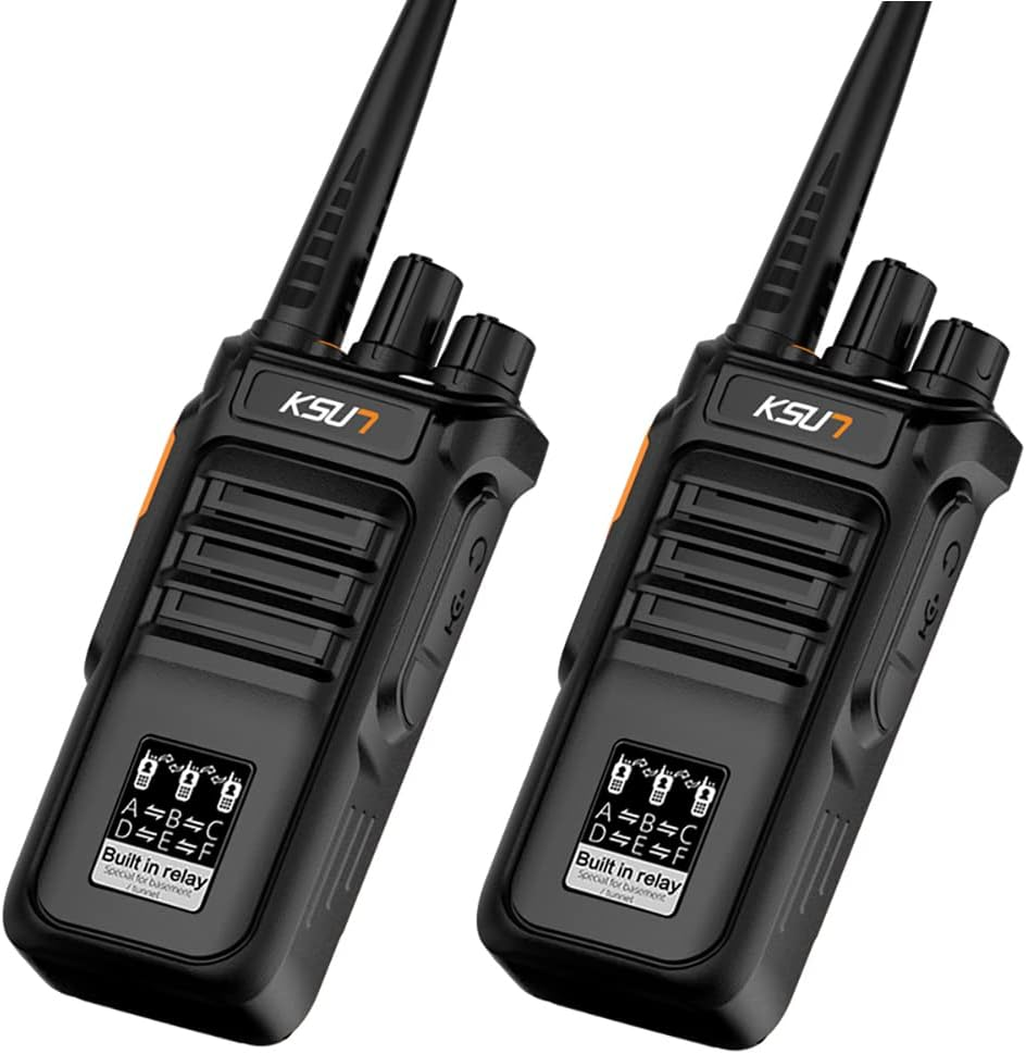 KSUN 2 Pack Two Way Radios Walkie Talkies Long Range 100 Miles, Built in Relay for Cruise Tunnels Mines Basement RL30
