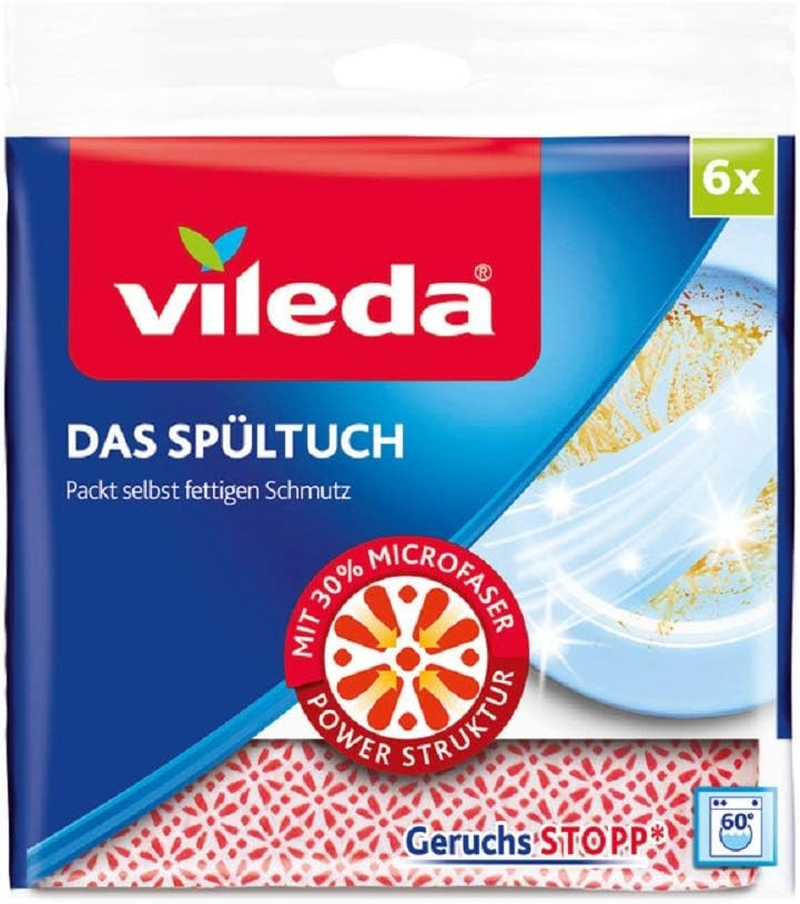 Vileda Spültuch 34X34 Cm, 6Er Pack