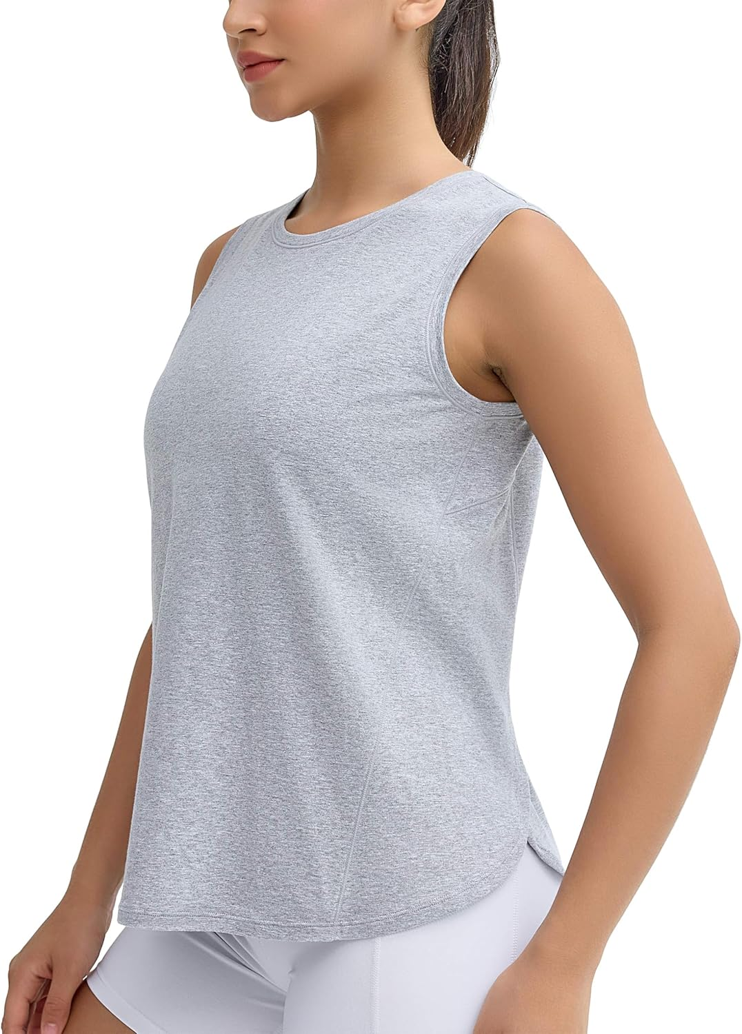 THE GYM PEOPLE Women's Workout Tank Tops Loose Fit Sleeveless Breathable Yoga... - Picture 10 of 16
