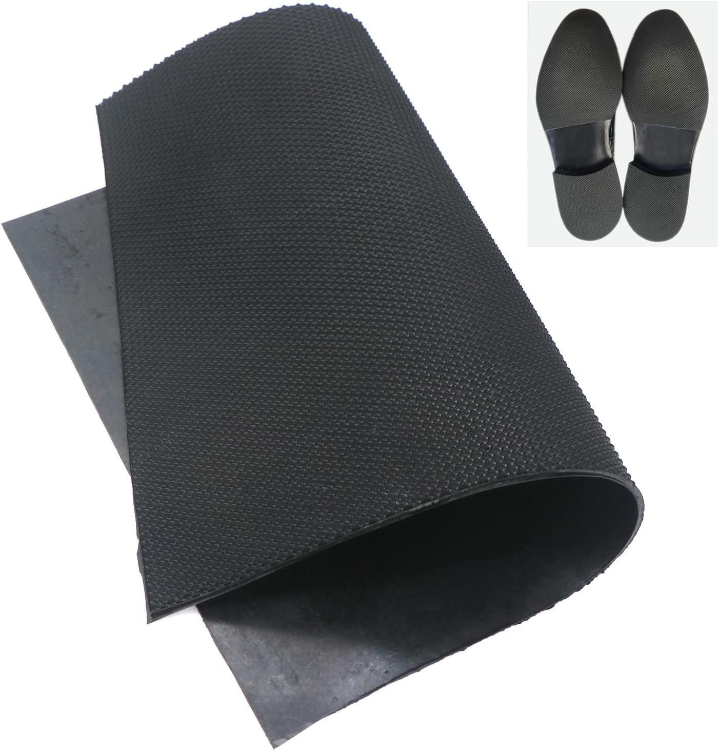 Resistant Sole Sheet 2.2MM Heel Repair Pad Rubber Sole Pad Black Shoes Bottom Repairing Material for Women Men Shoes