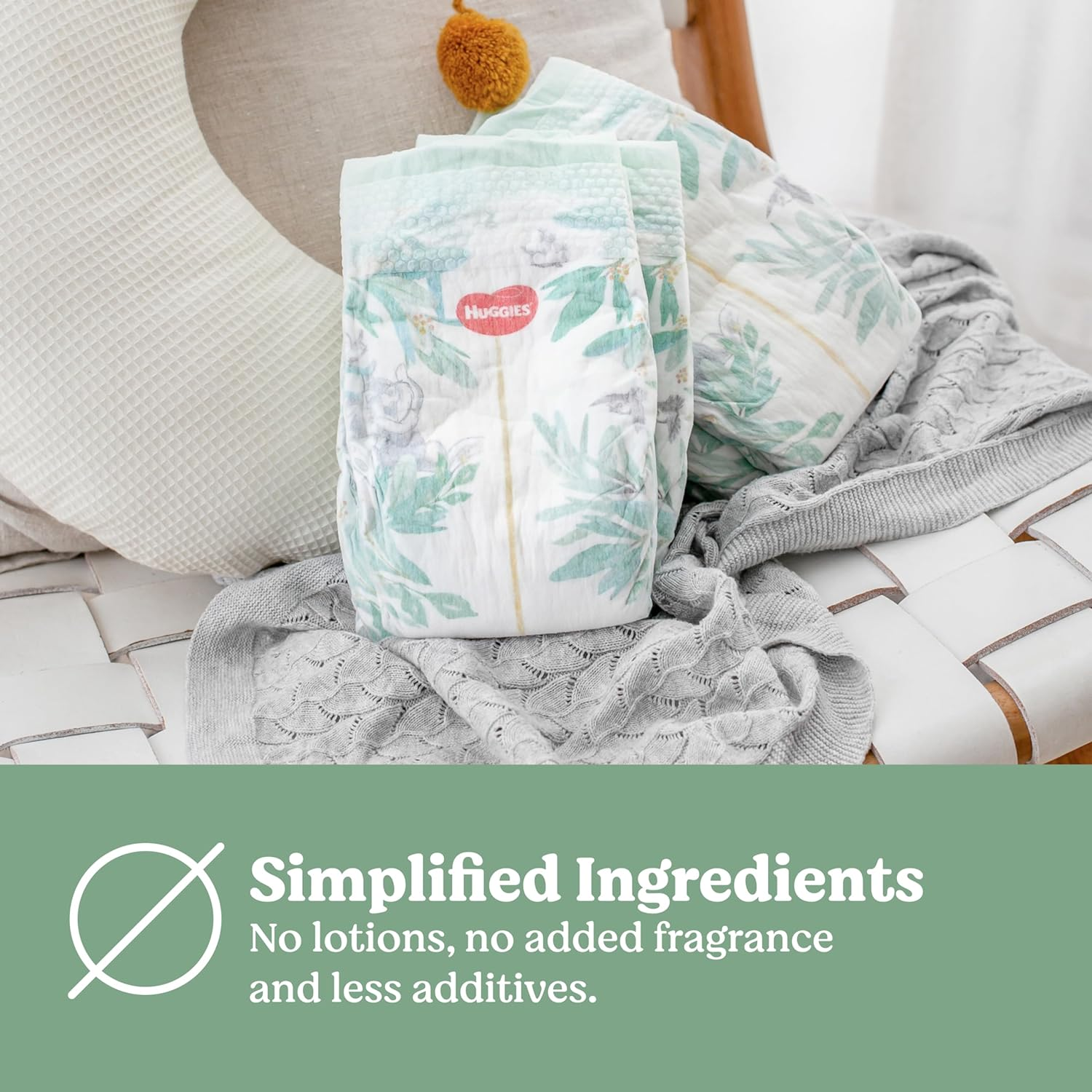 Huggies Pure Care Nappies Size 4 (10-15kg) 58 Count (Packaging May Vary) - Picture 4 of 14