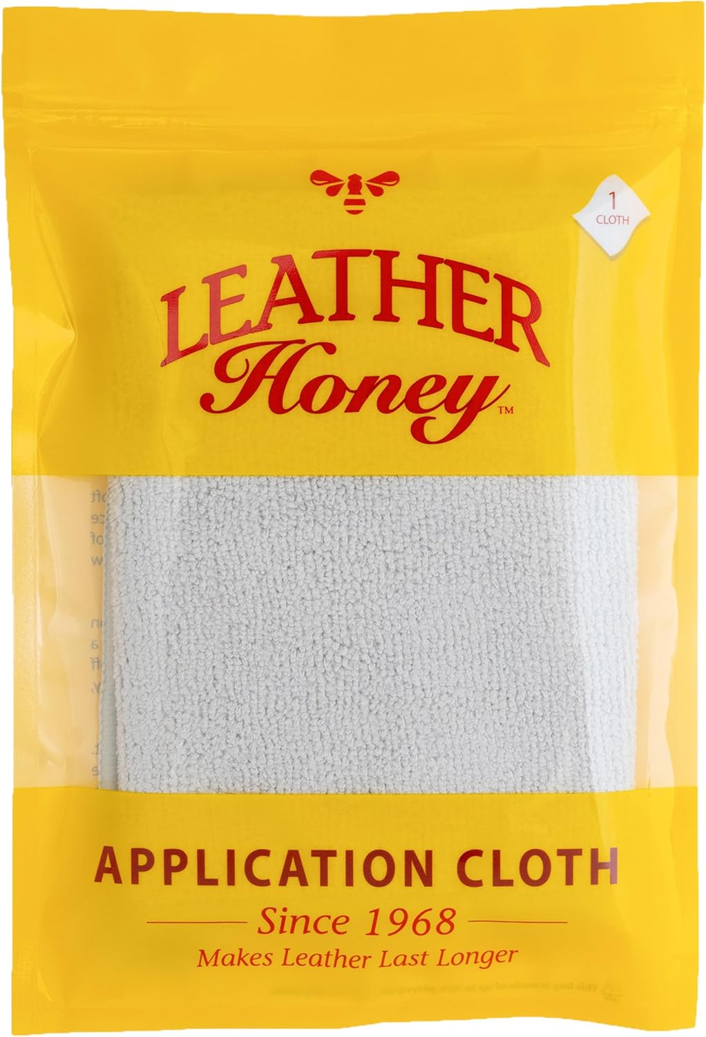 Lint-Free Application Cloth: Microfiber Cloth for Use with Leather Conditioner and Cleaner. Made in the USA since 1968