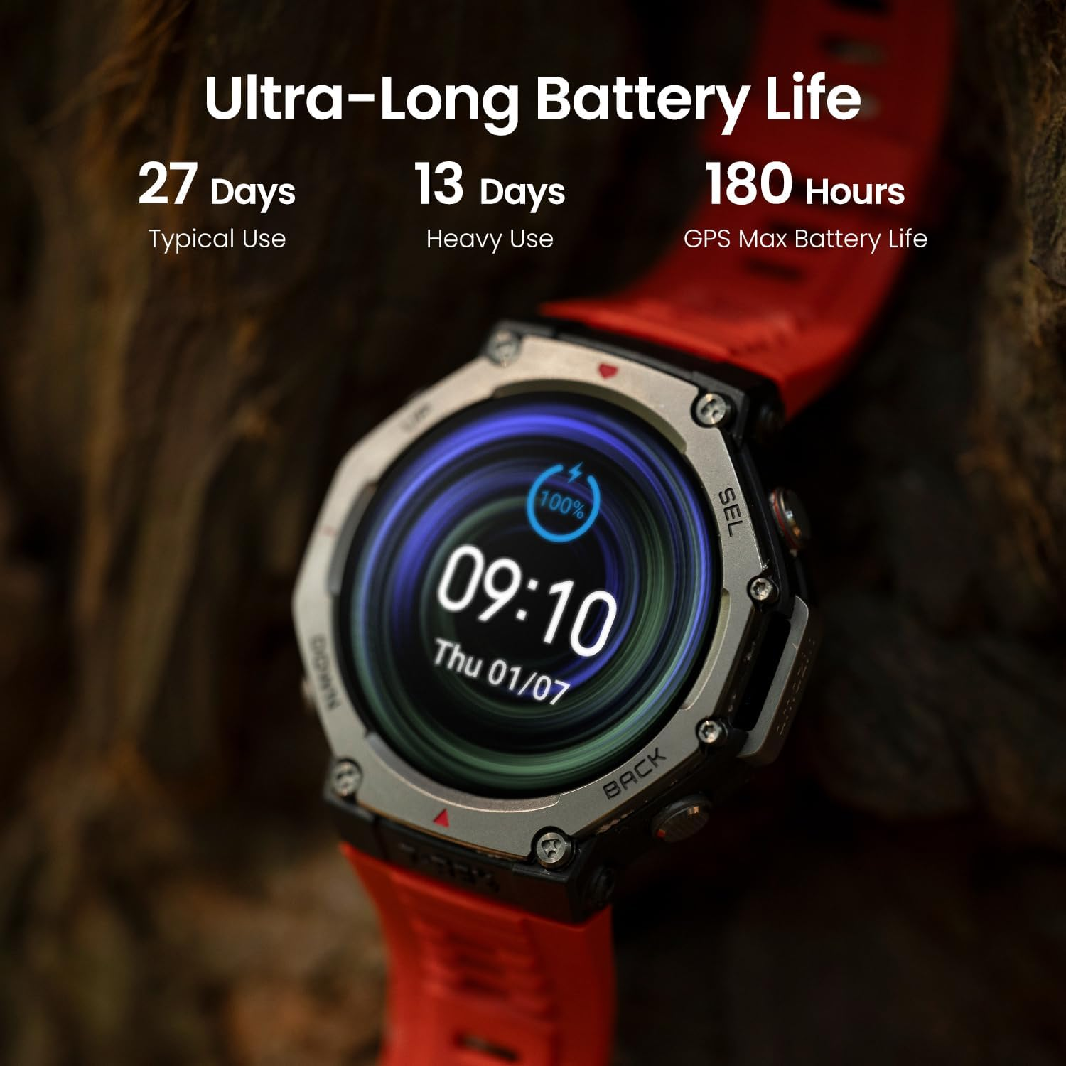 Amazfit T-Rex 3 Outdoor Rugged Military 48mm Smart Watch, Built in GPS, 27 Da... - Picture 5 of 15