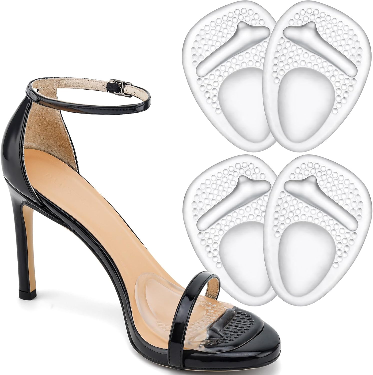 Ball of Foot Cushions Metatarsal Pads Women High Heels Pain Relief 2 Pairs