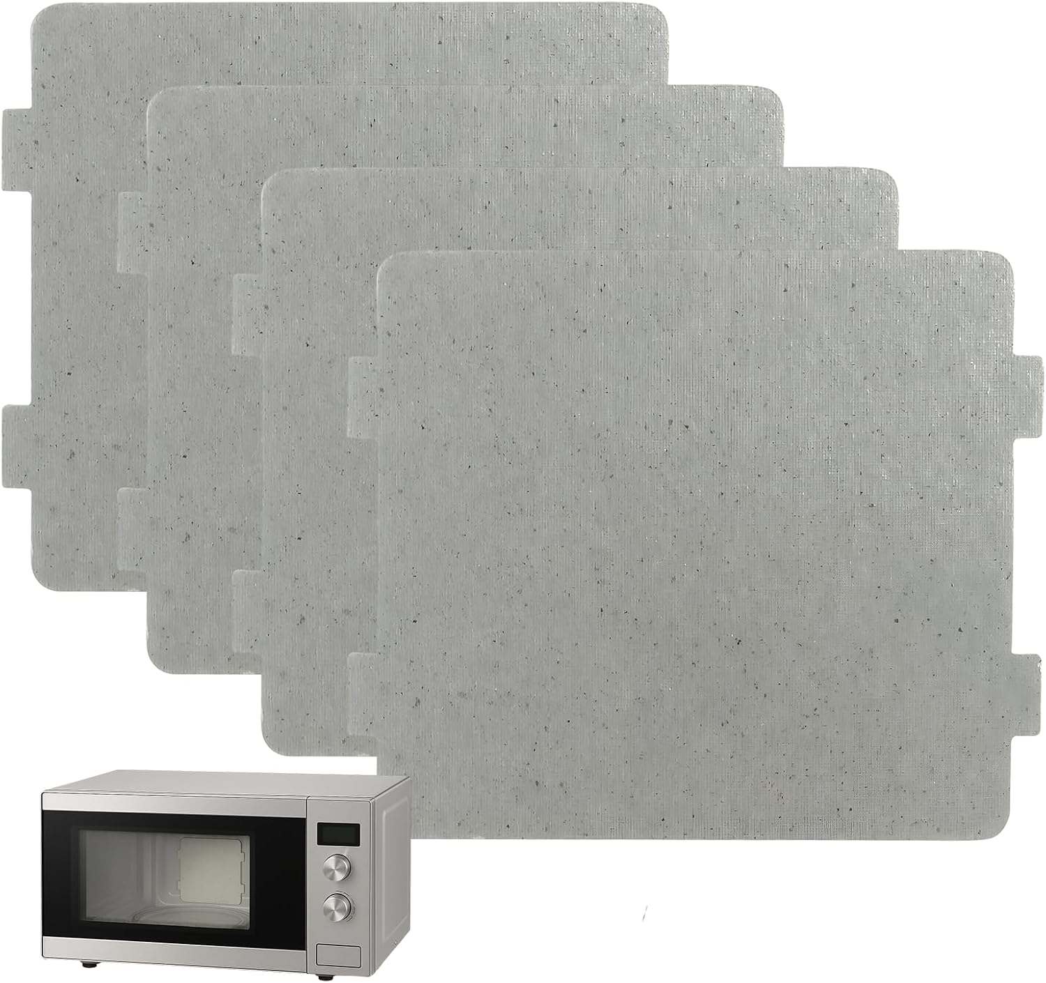 4 PCS Waveguide Cover, Microwave Wave Guide Cover Replacement, Universal Mica Sheets for Microwaves Oven & Toasters, Easily Cut to Fit