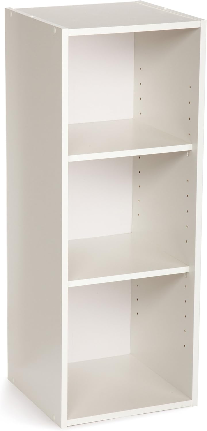 8987 Stackable 3-Shelf Organizer, White