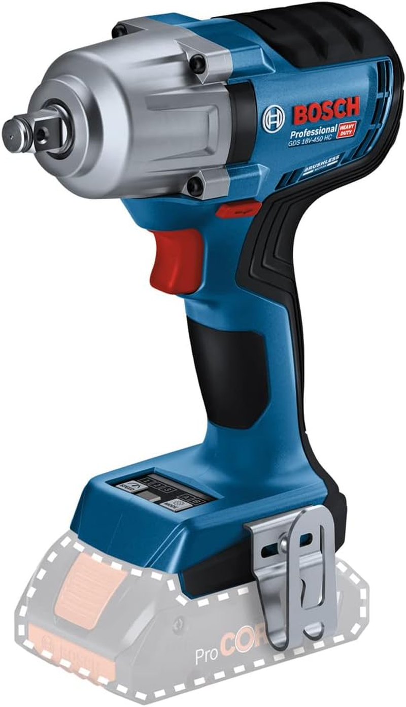 Bosch Professional Cordless Impact Wrench GDS 18V-450 HC (450 Nm tightening, ... - Picture 2 of 9