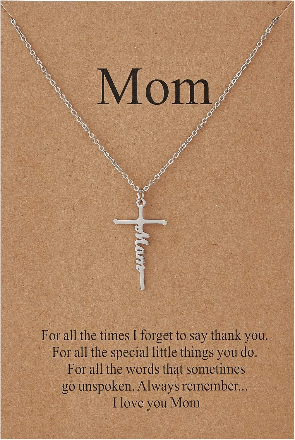 Faith Cross Pendant Necklace for Women Religious Christian Jewelry Mother'S Day Gifts for Women