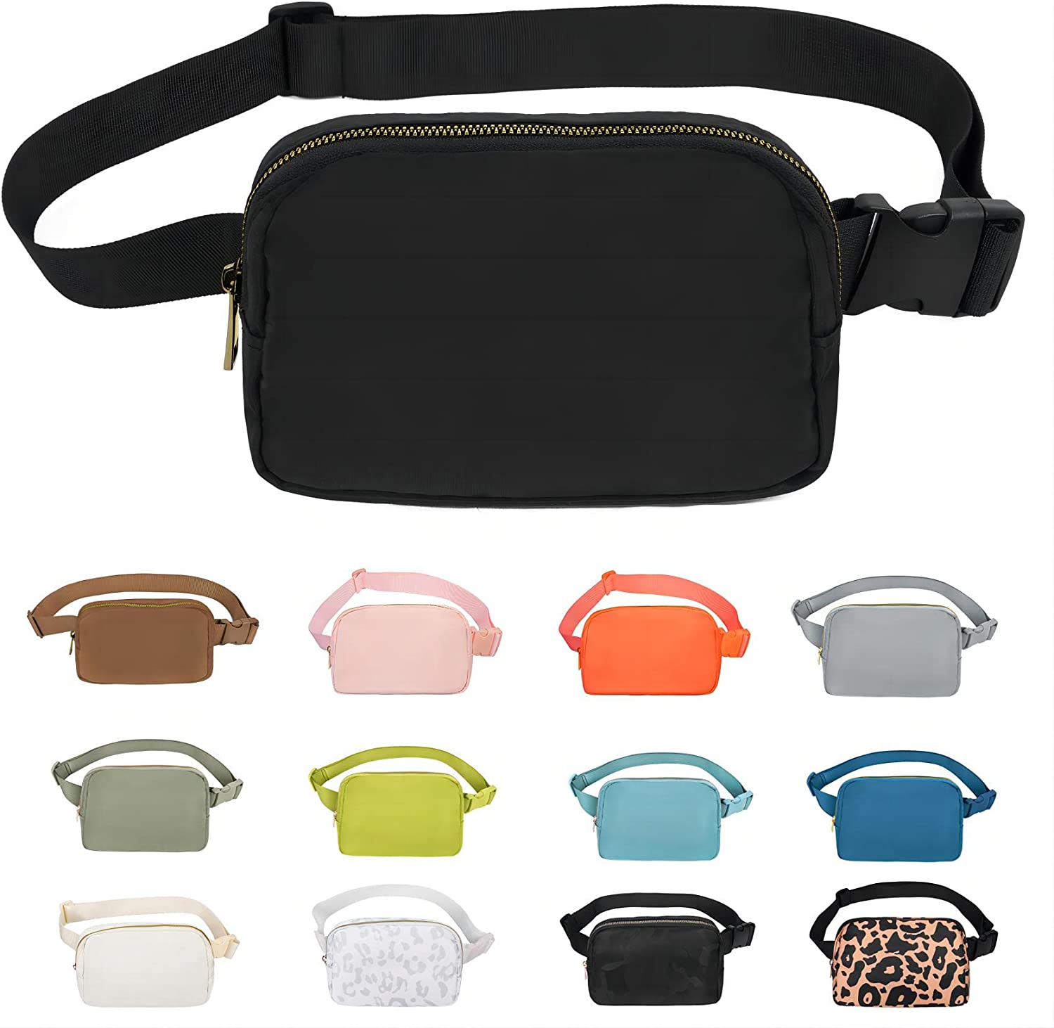 Unisex Fanny Pack Belt Bag with Adjustable Strap – Black Graduation Gift