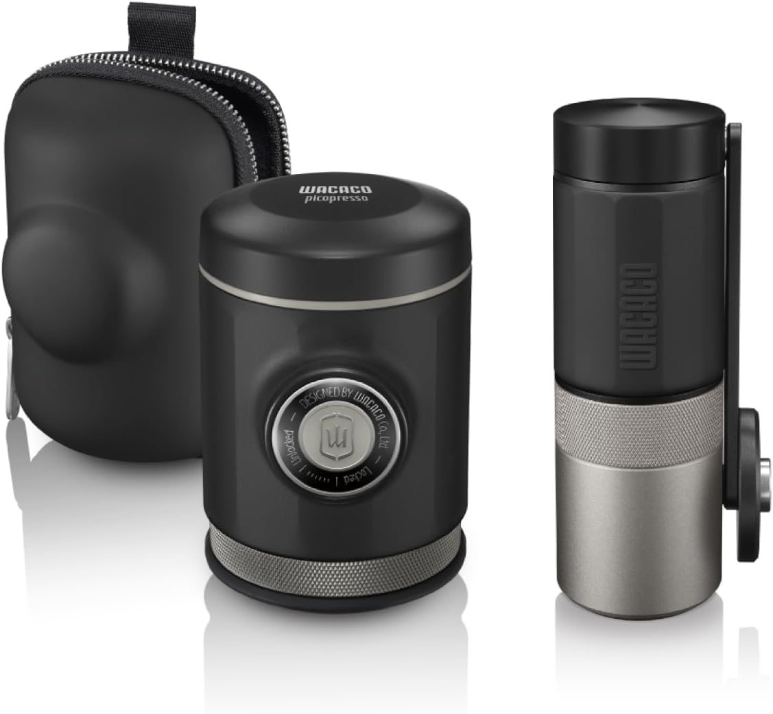 Picopresso & Exagrind Portable Espresso Set for Travel & Home Use