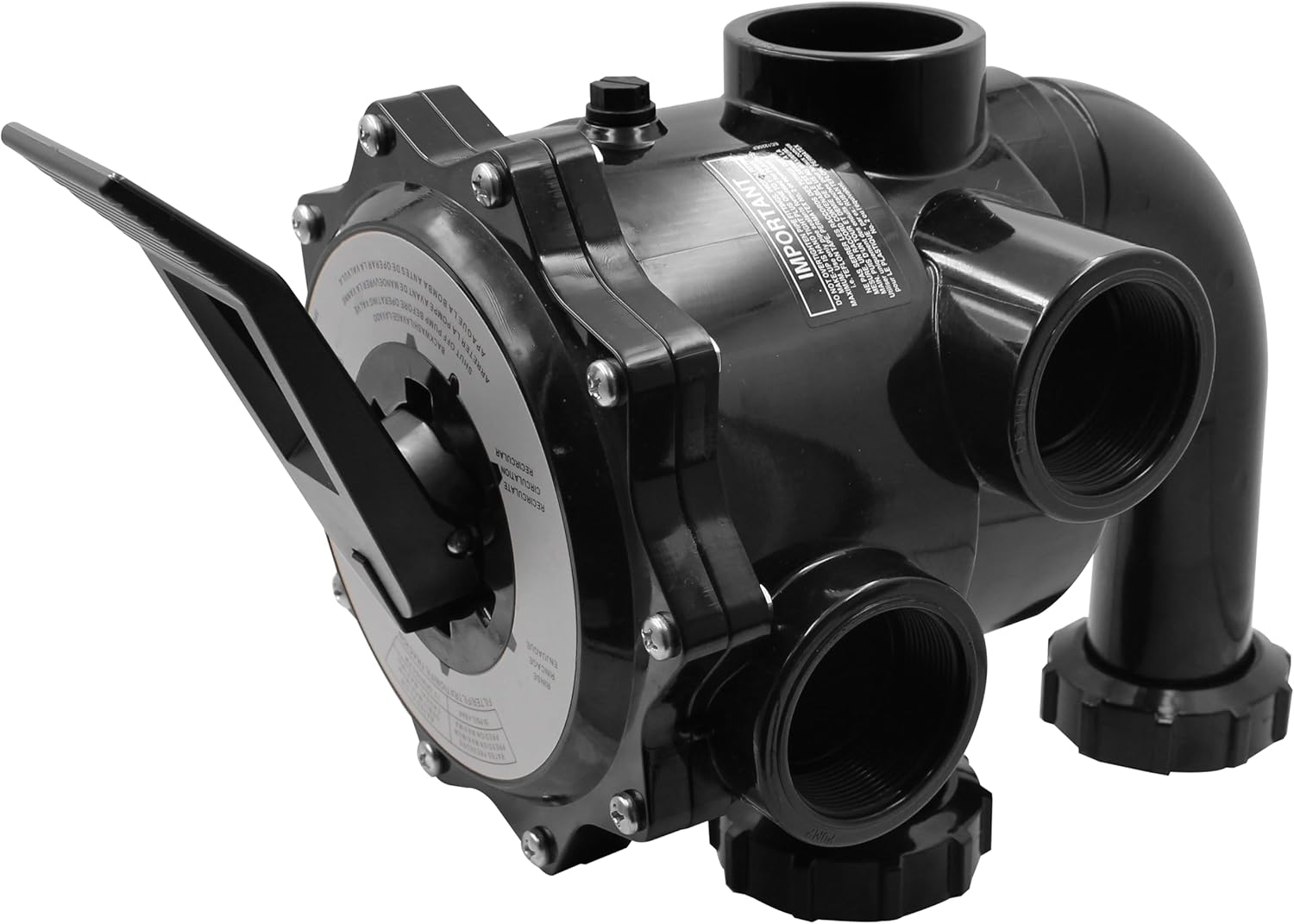 SP0715X62 Multiple Port 6-Position Control Valve with Gauge,2 Inch Side Mount (Sand),Compatible with Hayward Pro-Series Vari-Flo.
