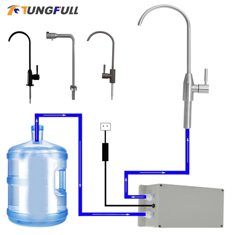 12V RV Electric galley water pump 1.5 L/ min Water Suction Pump Water Pump Automatic Faucet clamp- boat caravan motorhome
