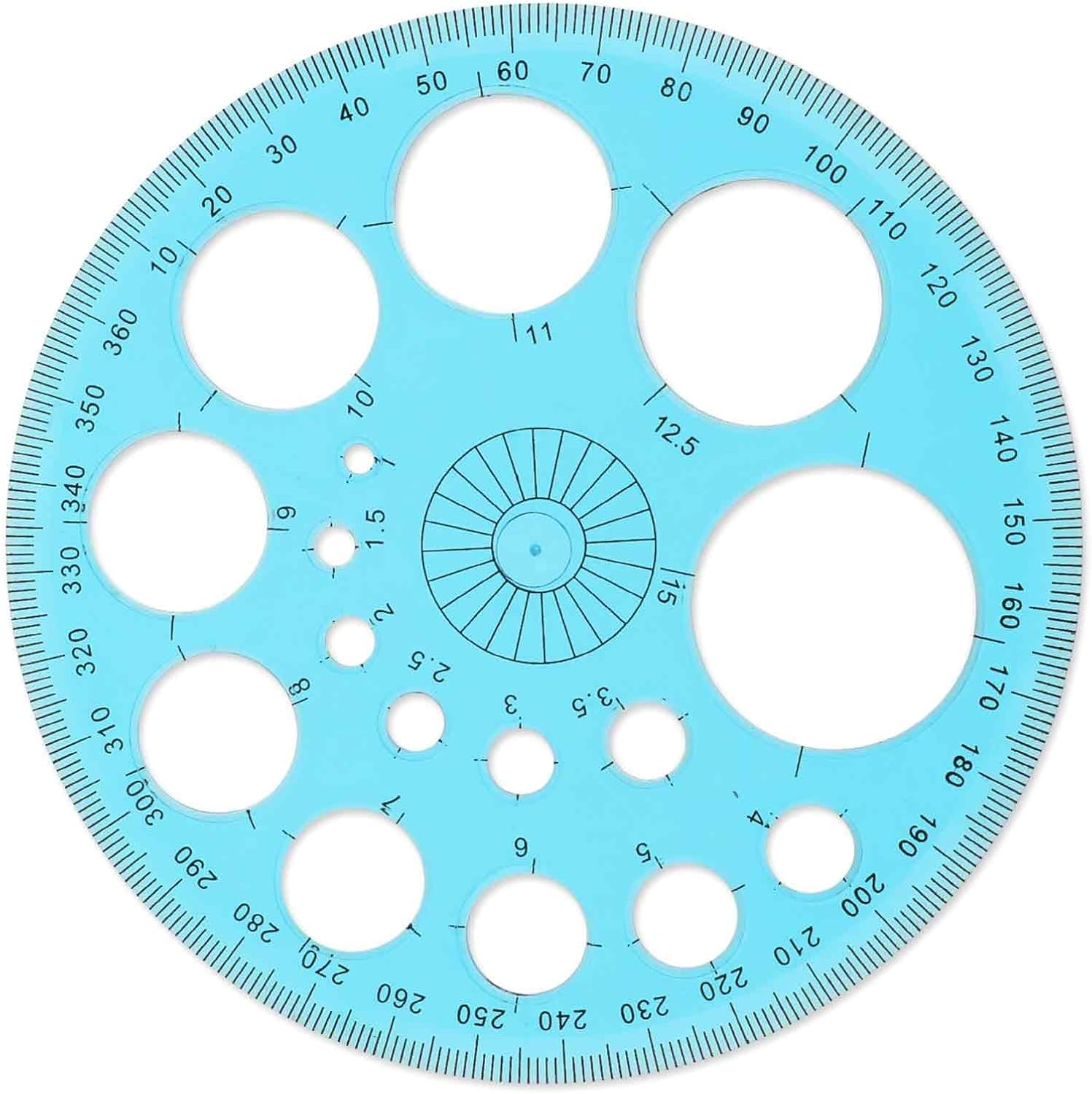 Circle Template for Drawing, Plastic Circle Stencil Geometric