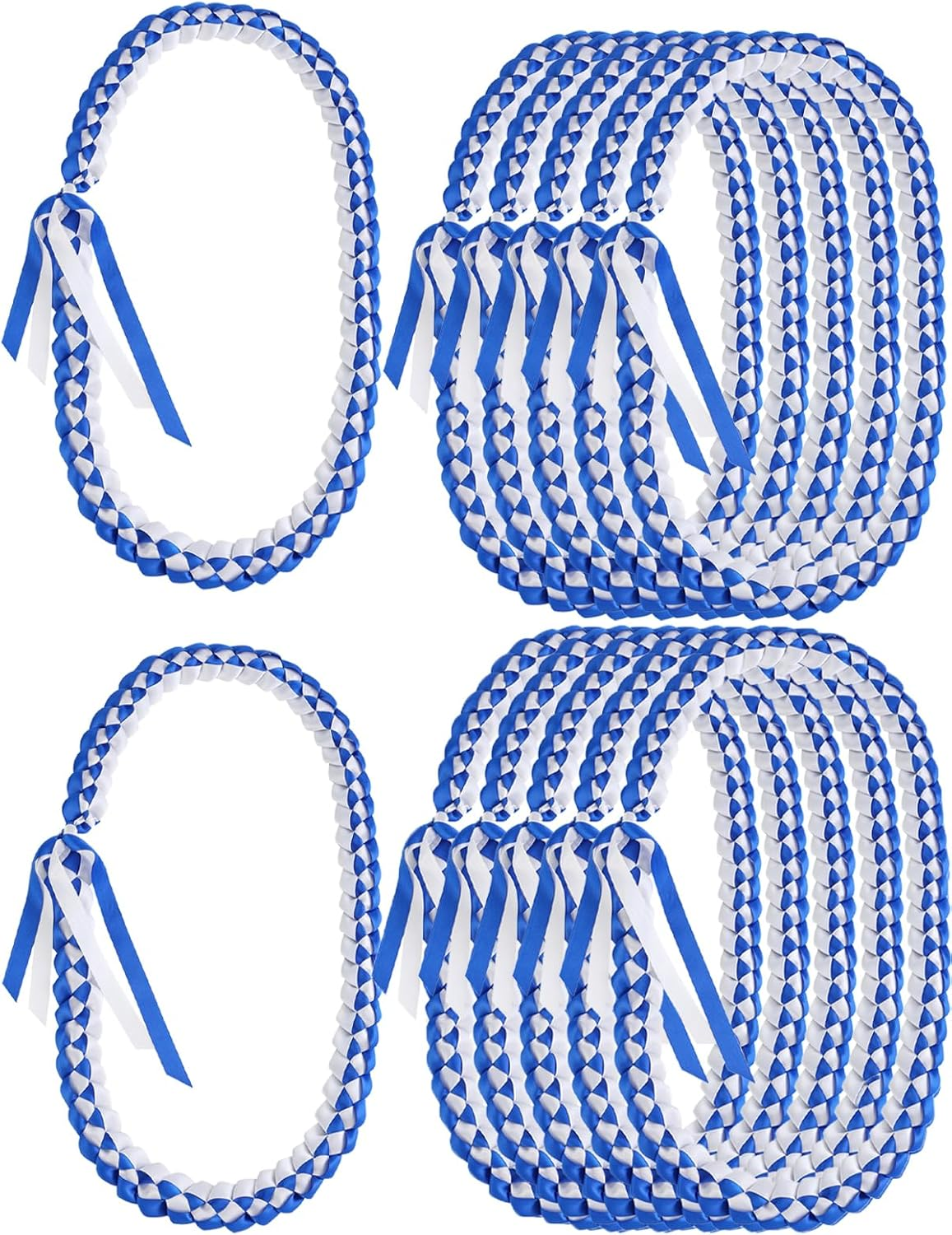 Graduation Leis - Ribbon Lei Necklace for 2026 Graduation Parties - Braided Necklace Gift Accessories for Women & Men