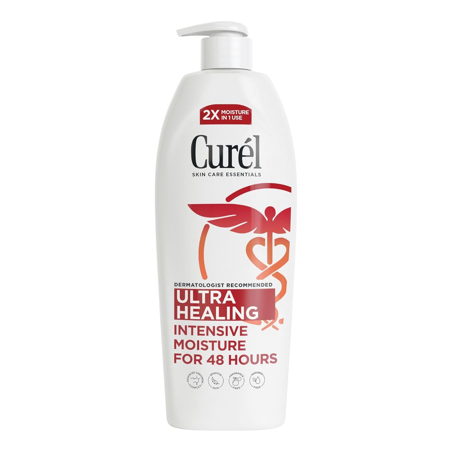 Ultra Healing Intensive Fragrance-Free Lotion for Extra-Dry Skin, Dermatologist Recommended, Ideal for Sensitive Skin, Cruelty Free, Paraben Free, 20 Oz