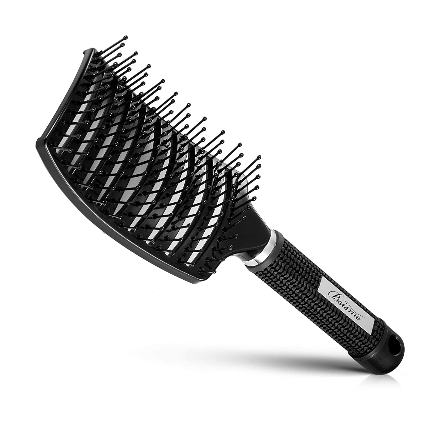 Hair Brush Professional Curved Vented Paddle Brush Faster Blow Drying Wet & Dry 
