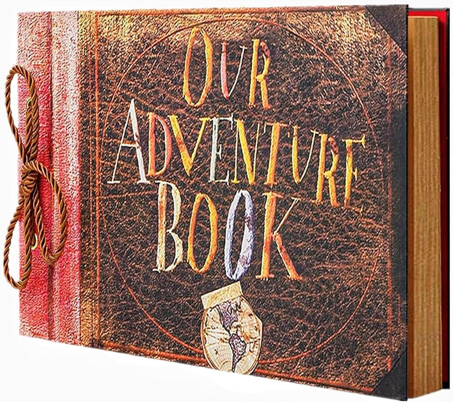 Our Adventure Book 146-Page DIY Handmade Scrapbook, Embossed Leather Cover - ... - Picture 18 of 19