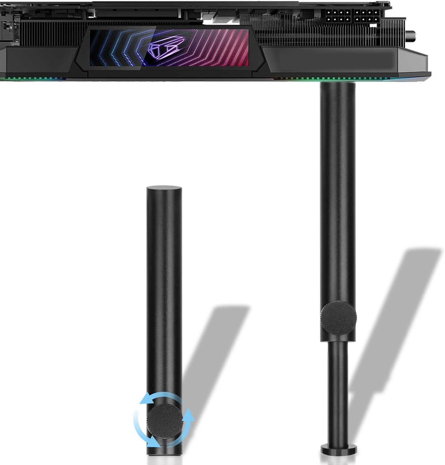 Tall GPU Support Bracket - Heavy Duty Adjustable GPU anti Sag Holder & Support Stand for Graphics Card, 4.53