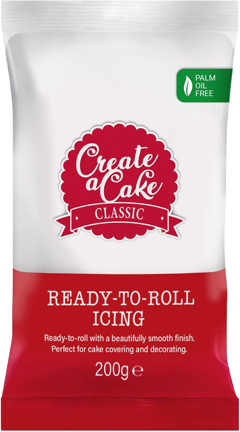 Create A Cake 200g White Fondant Icing, Ready to Roll