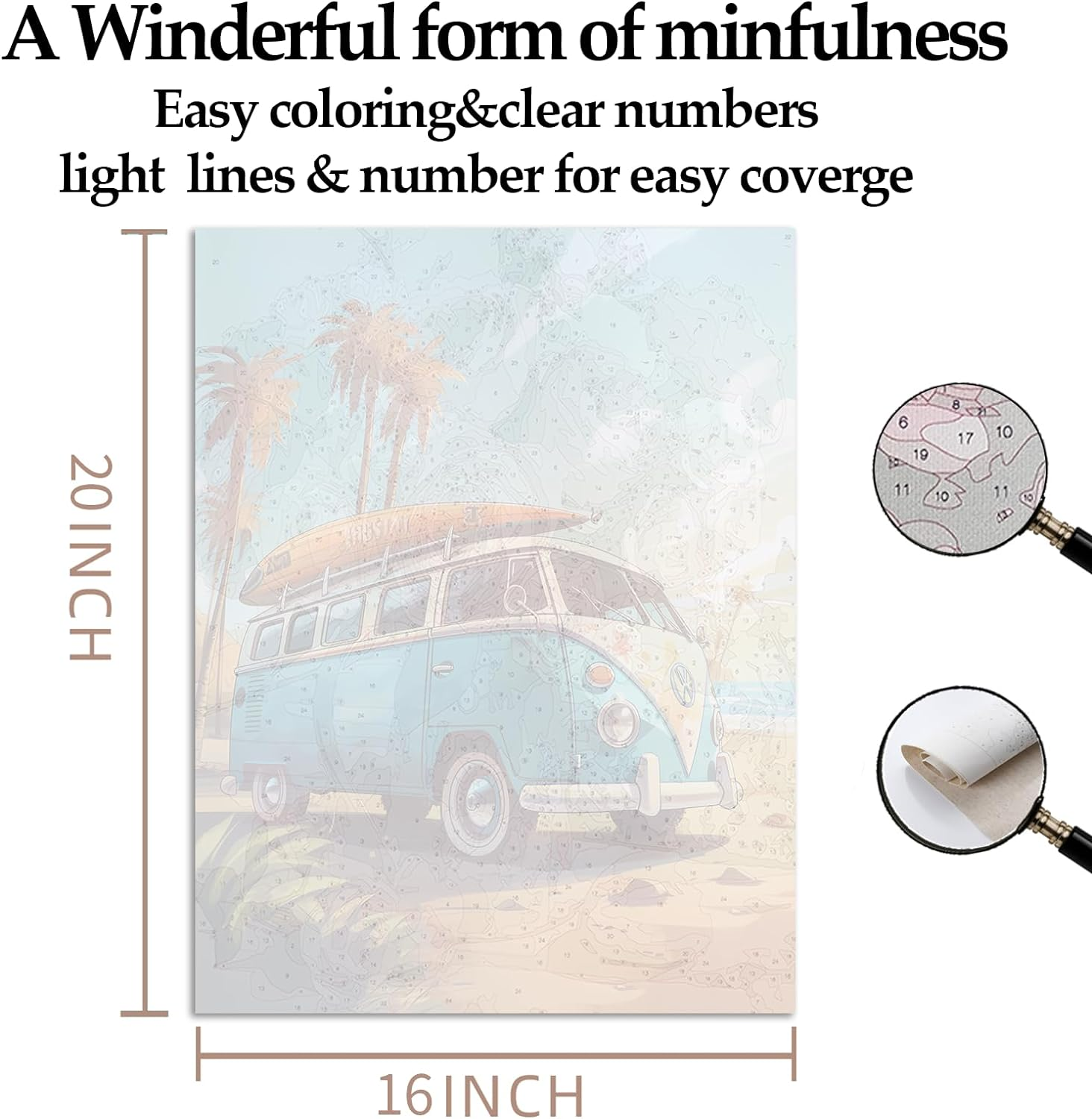 HONGYA Art DIY Paint by Numbers-DIY Adult Paint by Numbers Kits for Adults,Ad... - Picture 4 of 18