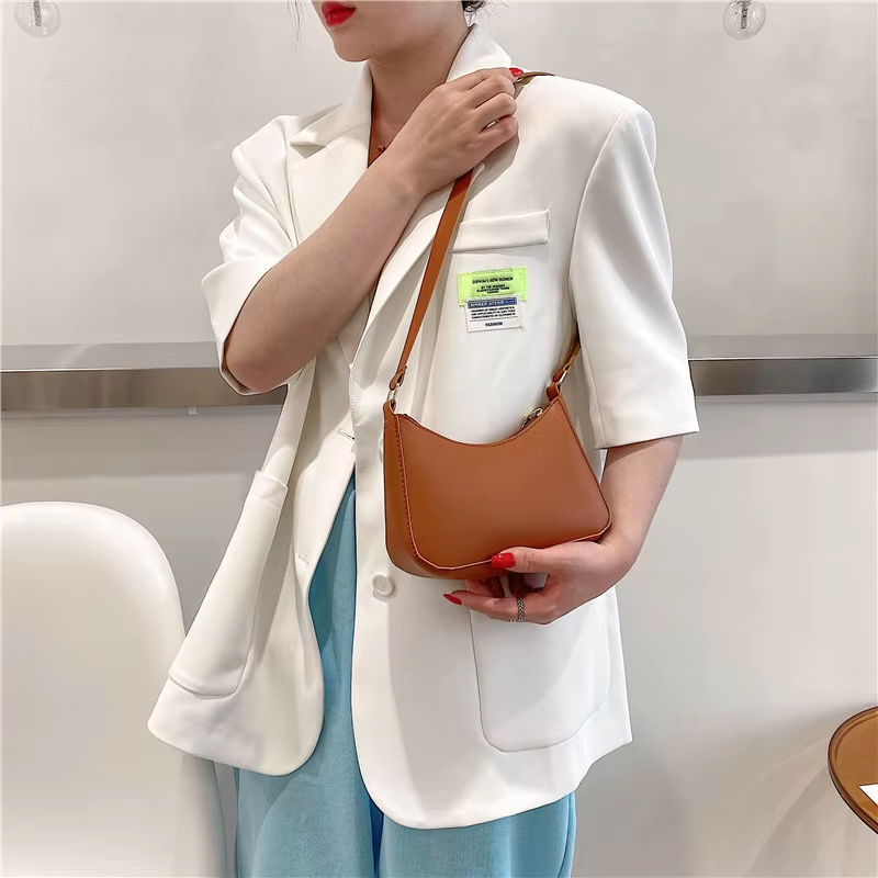 Wholesale Summer 2023 Ladies Hand Bags Simple Women'S Handbags Fashion Ladies Shoulder Bags PU Leather Bags