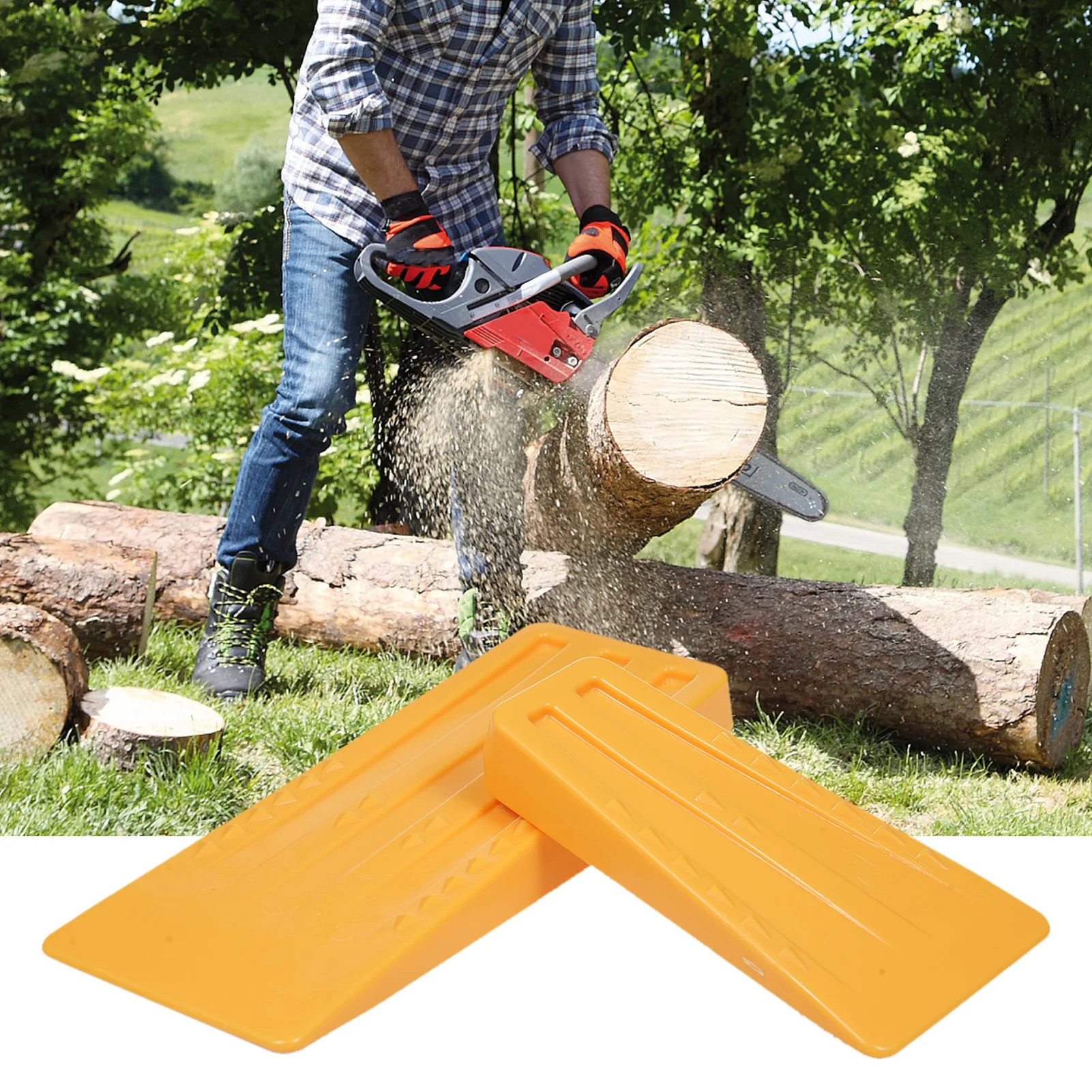 Tree Cutting Equipment for Safe Tree Cutting, Tree Felling Wedge to Guide Stabilize and Safely to Ground for Loggers and Fallers