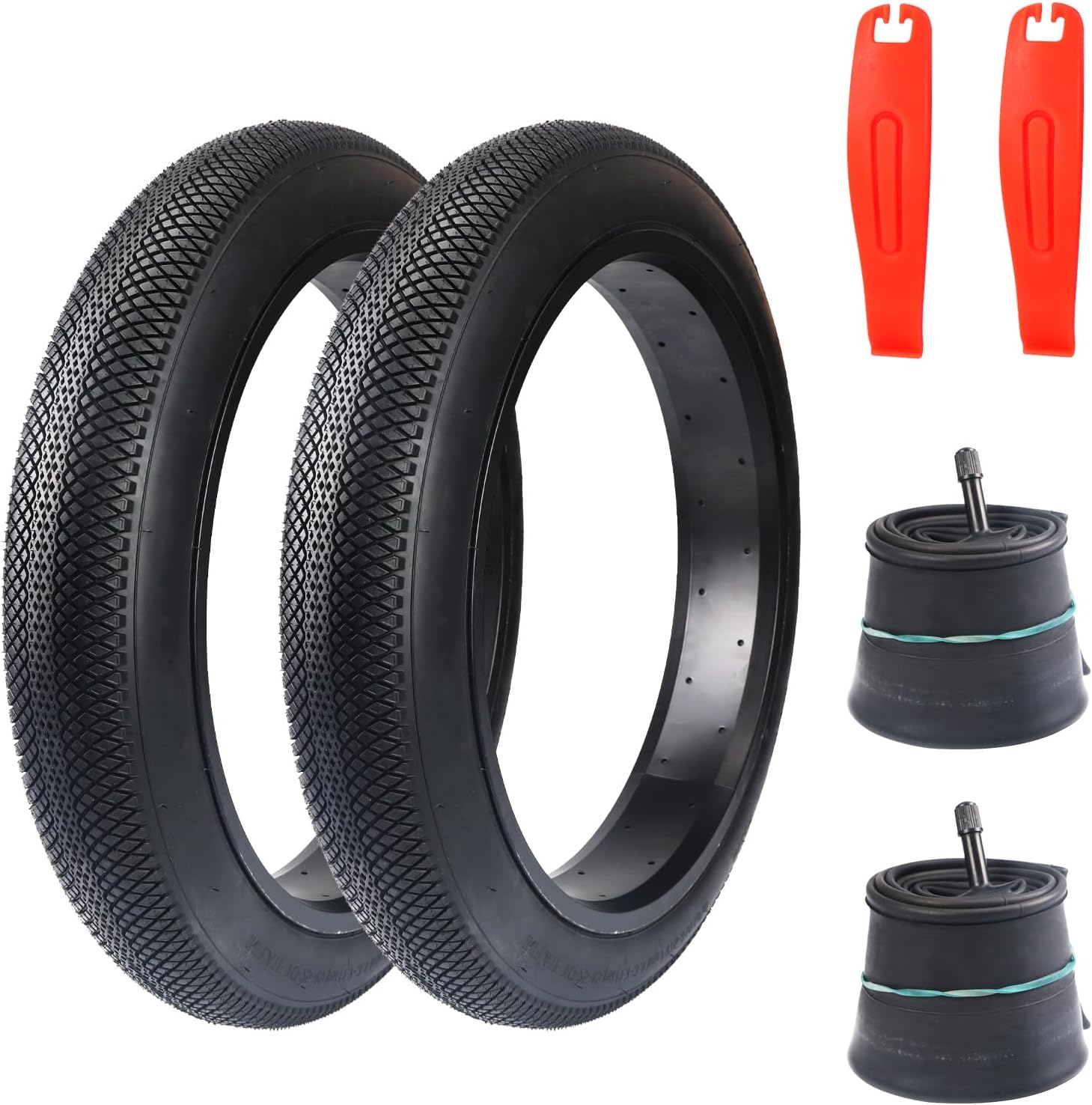 20/24/26 X 3.0 Inch E-Bike Tires Bike Fat Tire Bicycle Tyre Folding Bead Tires Compatible with 20