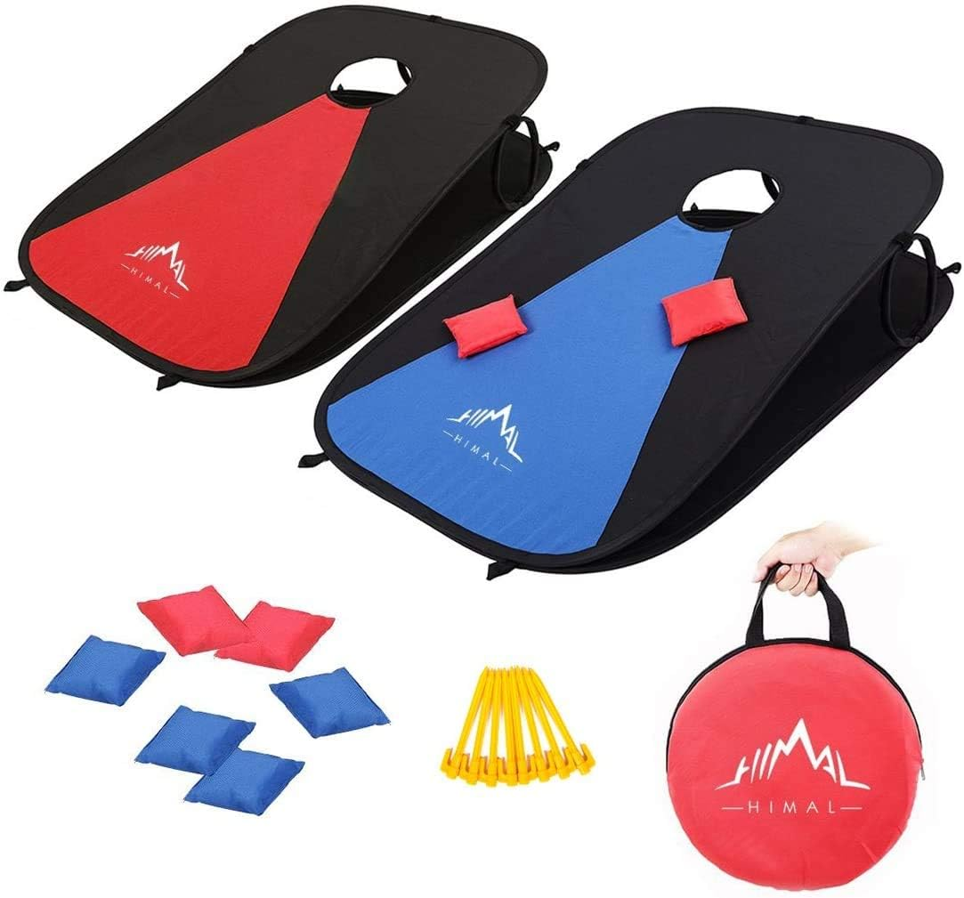 Tableros de Corn Hole portátiles y plegables con 8 Cornholes