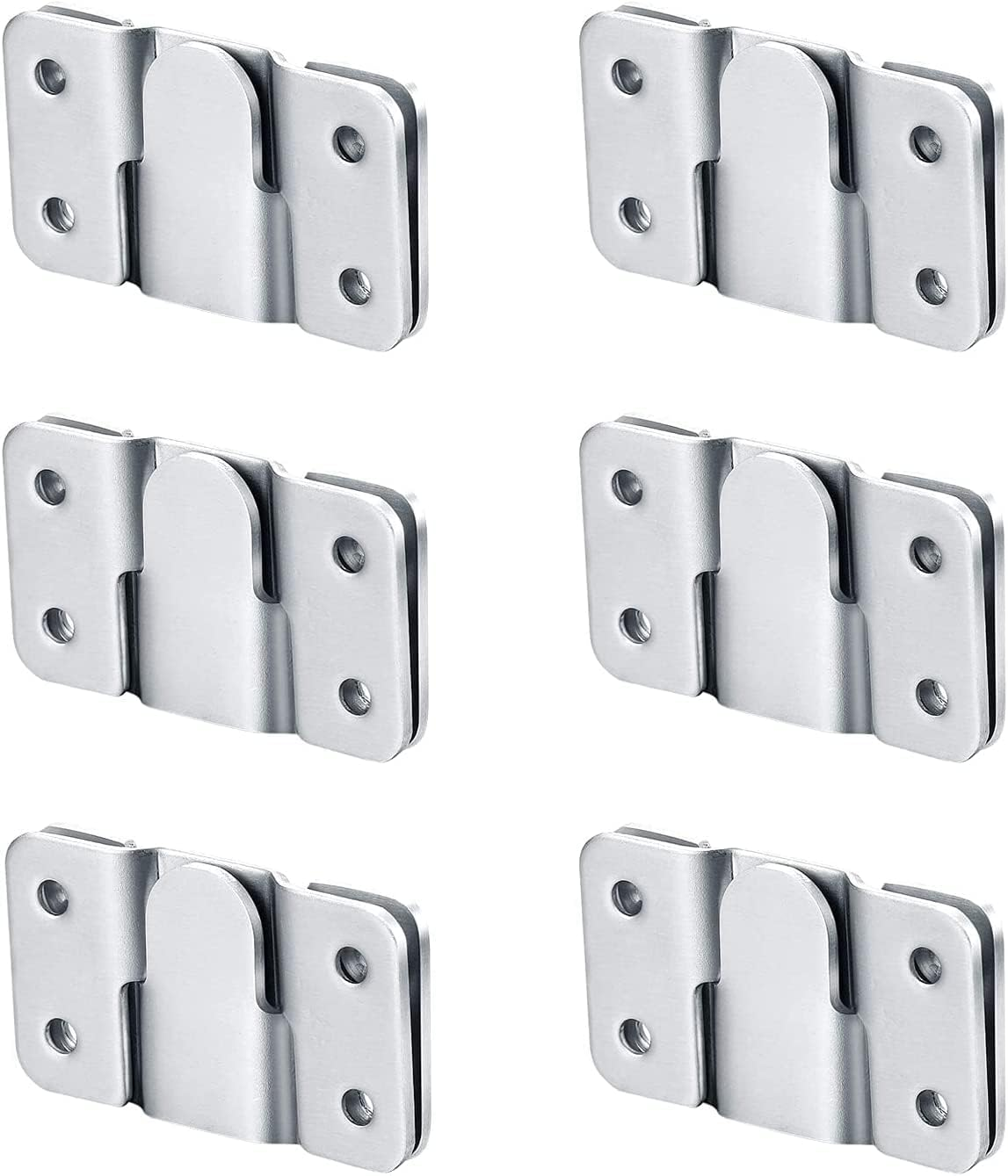 Flush Mount Bracket, Interlocking Photo Frame Hook 56 x 36mm Heavy Duty Picture Hangers, Interlock Bracket Furniture Connector, Sectional Couch Connectors, Headboard Wall Mount Hardware (6 Pairs)