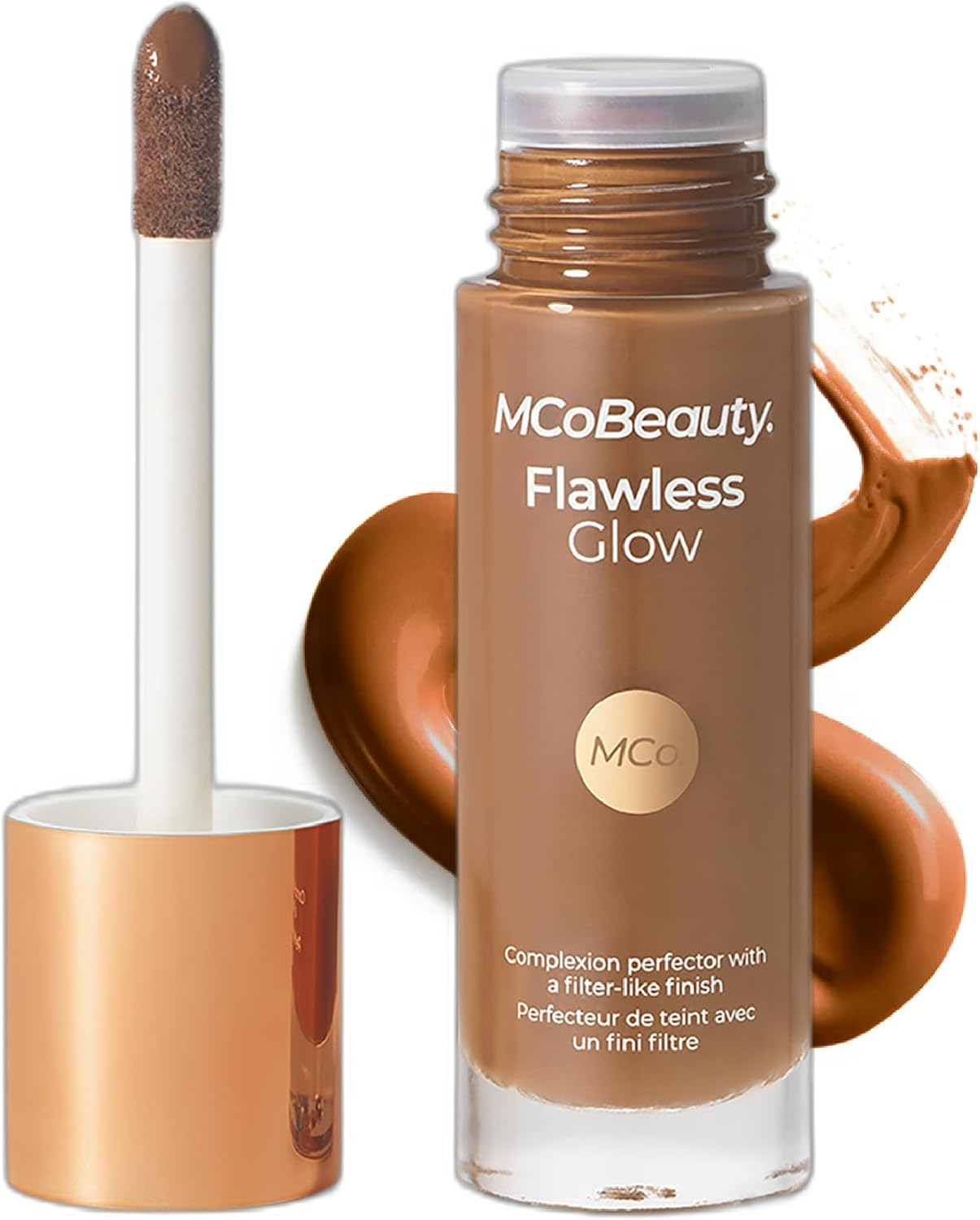 Flawless Glow Luminous Skin Filter - 4 Medium - Primer | 4-in-1 Primer, Highlighter & Foundation Booster, Squalane & Vitamin E, Vegan & Cruelty Free