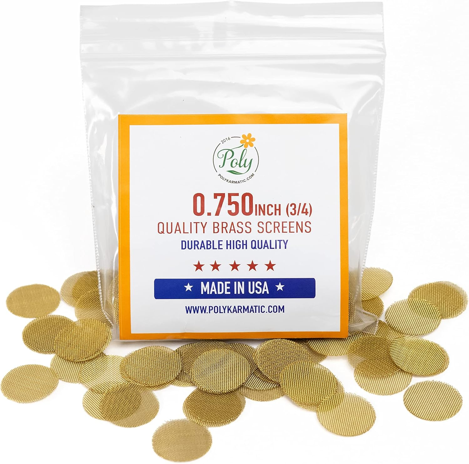 3/4 in Brass Pipe Screens Made in USA (100)