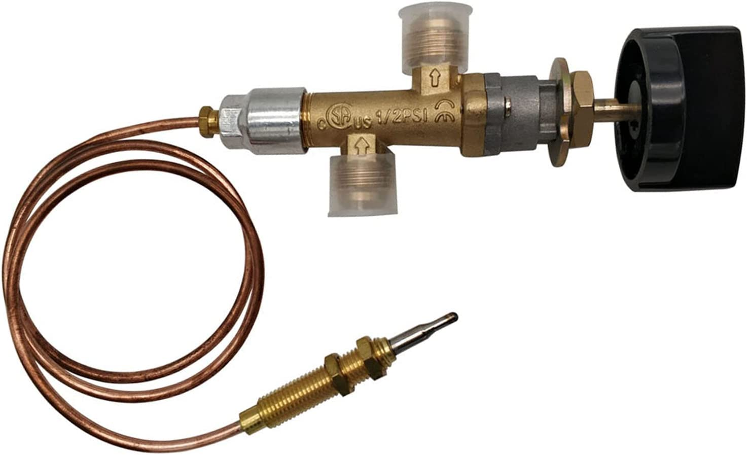 MENSI Low Pressure LPG Propane Gas Fireplace Fire Pit Safety Control Valve Kit