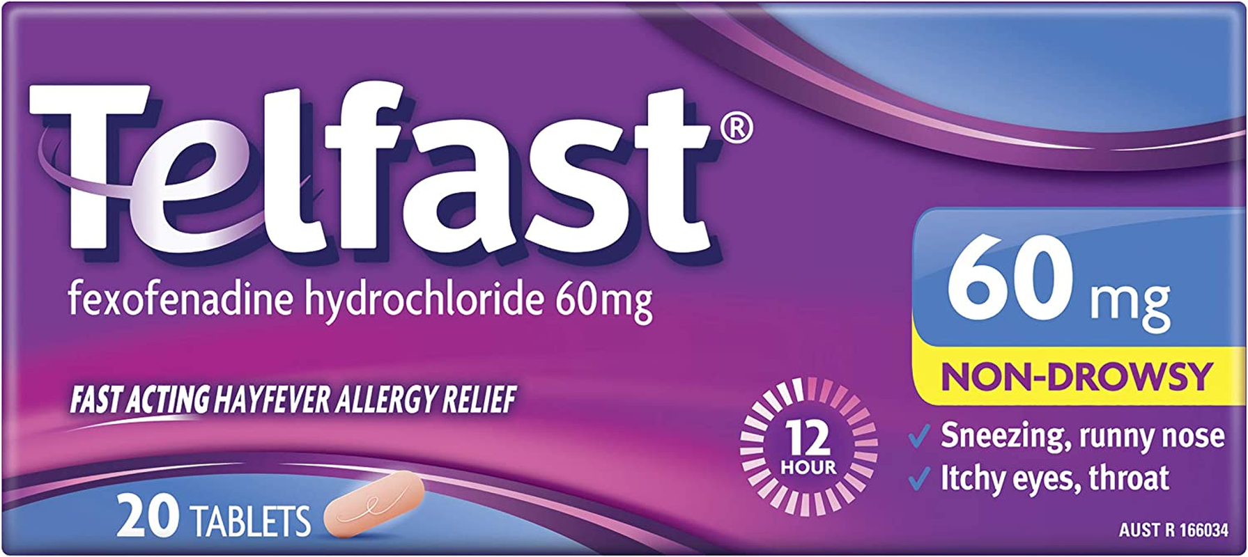 Telfast Hayfever Allergy Relief 120mg, Non-Drowsy, for Sneezing, Runny Nose, ... - Picture 12 of 15