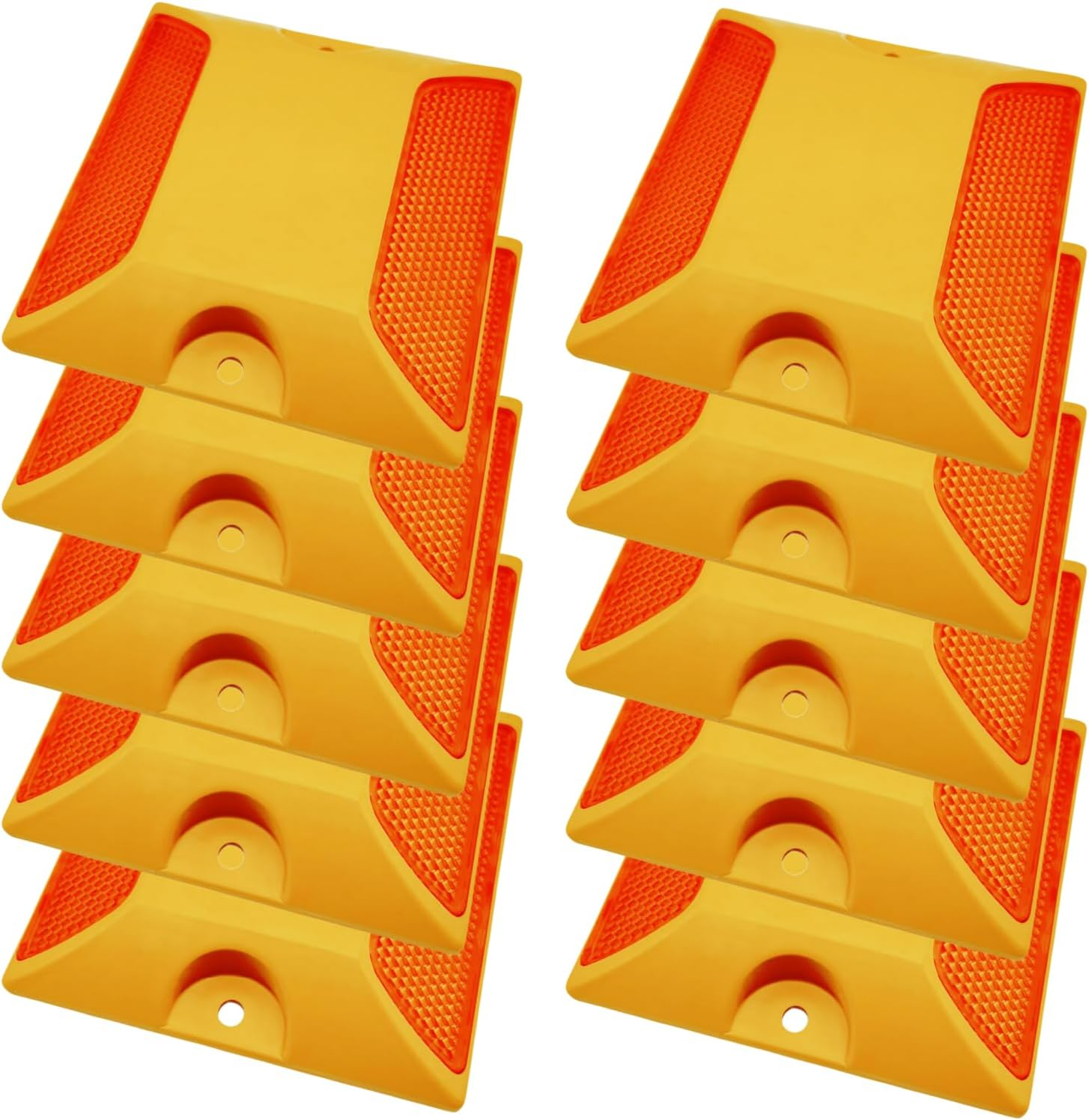 Road Reflectors Driveway Markers 10 Pack, Road Reflector 4