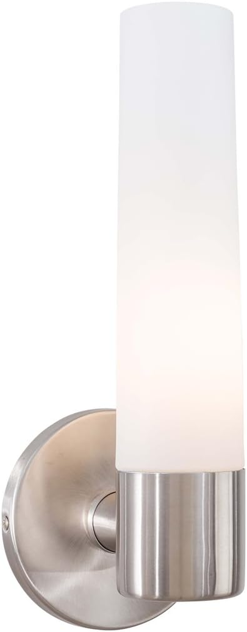 P5041-144 Saber Wall Sconce, 1-Light, 60 Total Watts, 12.5-In H X 4.75-In W, Brushed Stainless Steel