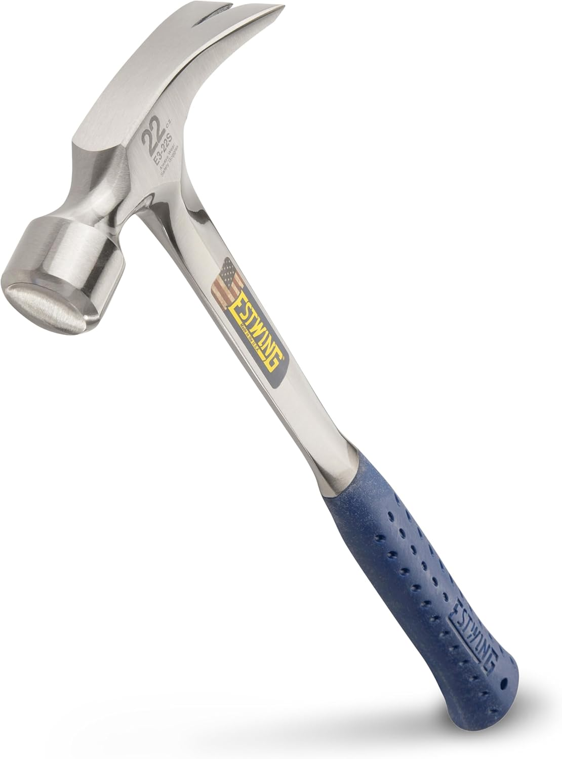 Estwing Framing Hammer - 22 oz Long Handle Straight Rip Claw with Smooth Face