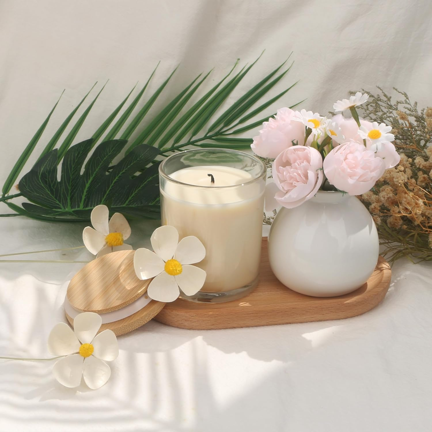 MILIVIXAY 20 Pack 7 OZ Clear Thick Glass Candle Jars with Lids - Bulk Empty C... - Picture 11 of 18