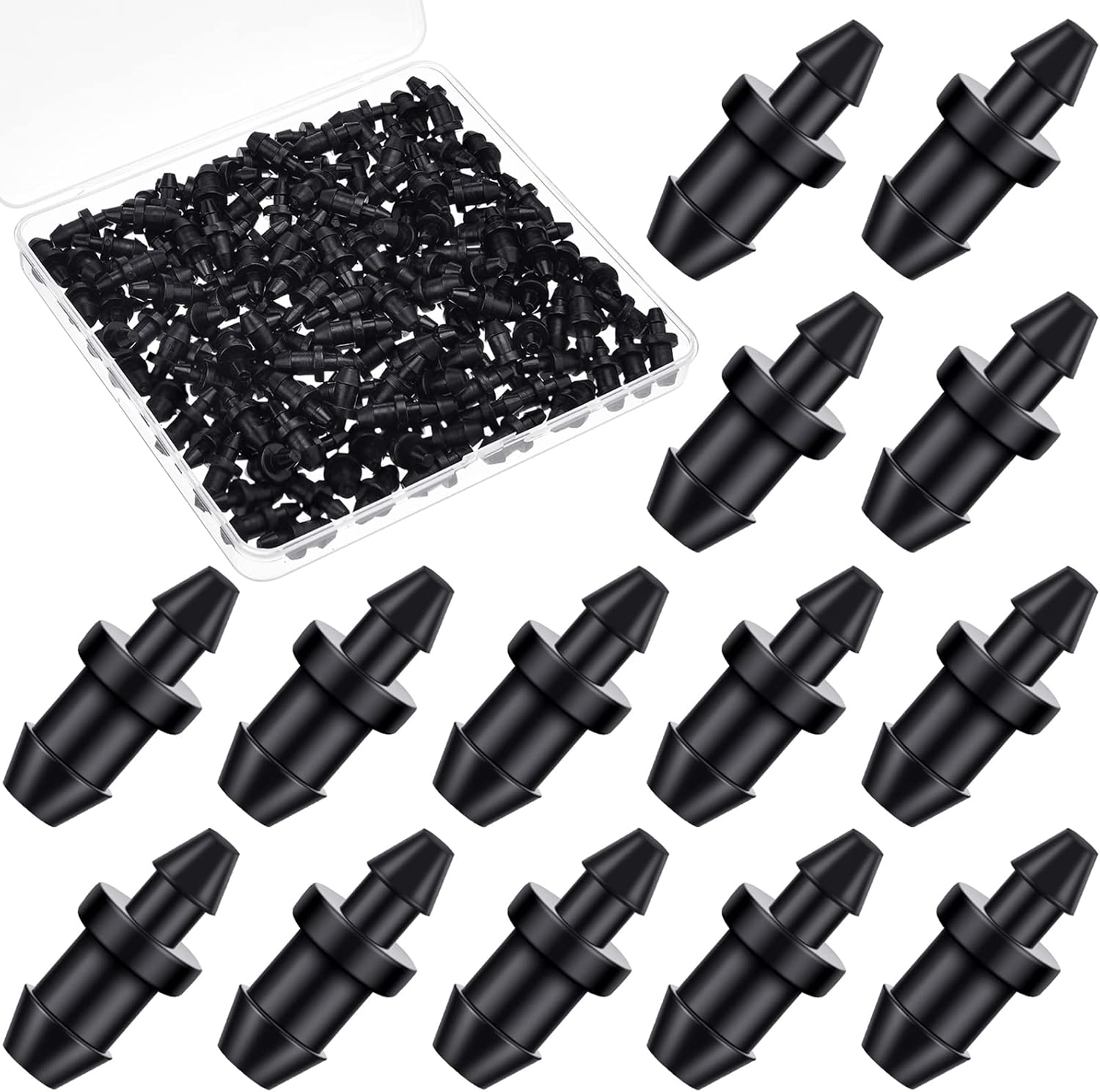 150 Pieces Drip Irrigation Goof Plug 1/4 1/2 Drip Irrigation Tube End Closure Hole Plugs for Home Garden Pipe Supplies