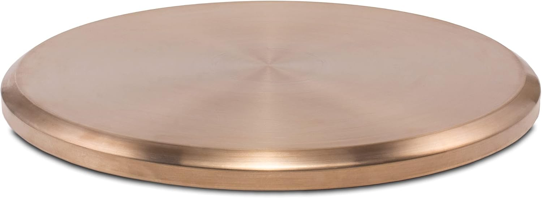 Patio & Celebration Tabletop Fire Pit Cover – 25.6" Durable Stainless Steel Lid – Weather-Resistant Outdoor Fire Pit Protection – Converts Fire Pit into Table – Patio & Backyard Accessory, Gold