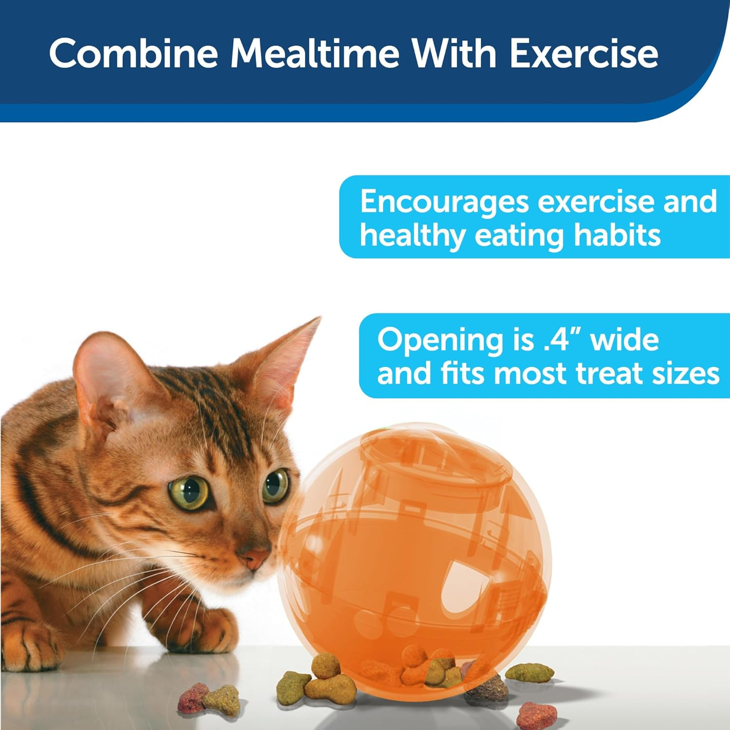 PetSafe SlimCat Meal-Dispensing Cat Toy, Great for Food or Treats,All Breed S... - Picture 5 of 15