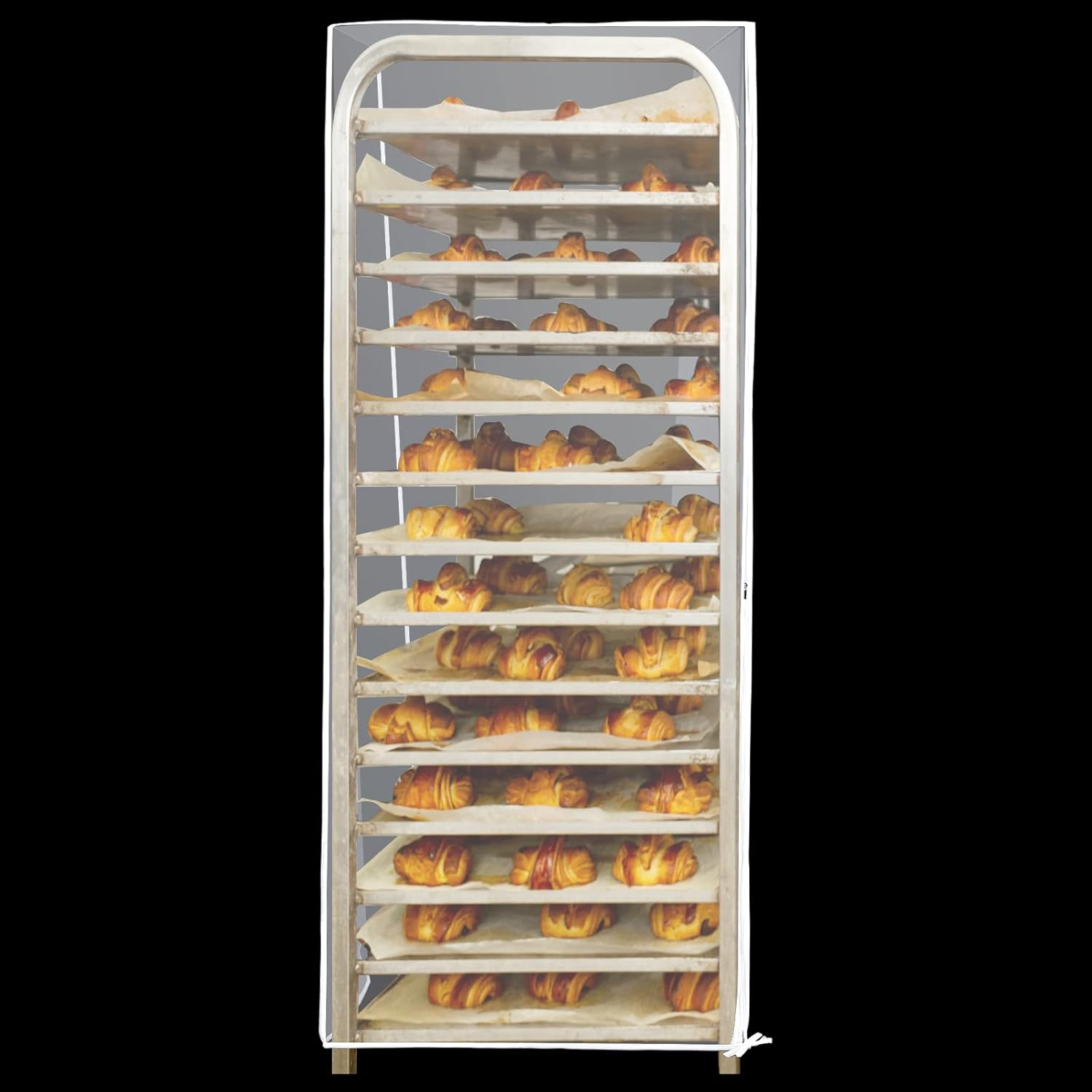 1 Pcs Bun Pan Rack Cover Bakery Pastry Bakers Rack Cover 20 Tier Sheet for Home Kitchen Restaurant Bakery 28