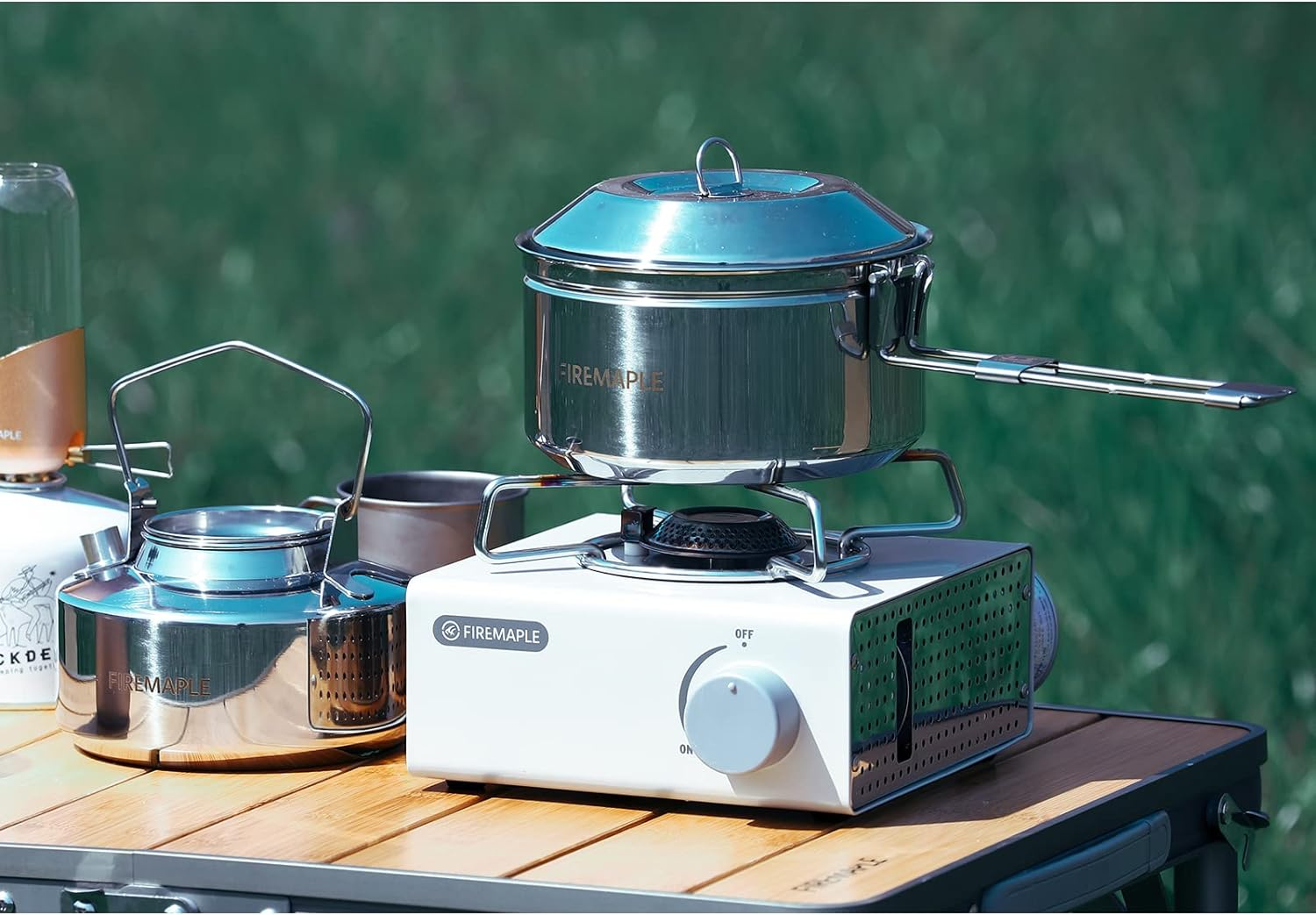 Fire-Maple Antarcti Stainless Steel Kettle and Pot Set 1.0L Camping Kettle an... - Picture 7 of 15