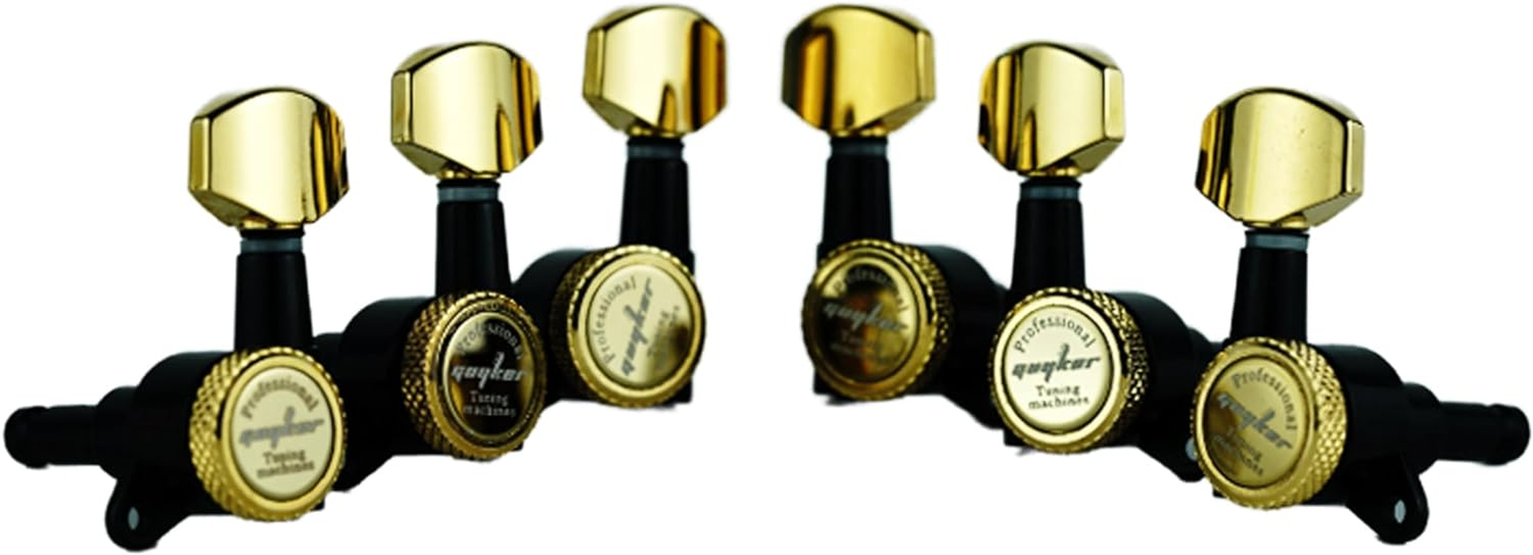Guitar Locking Tuners (3L + 3R) - 1:18 Lock String Tuning Key Pegs Machine