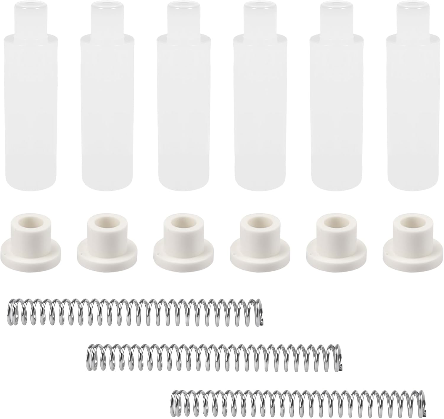 Storm Screen Door Hinge Pin Kit K 5131 Compatible with Prime-Line, Storm Door Repair Replacement Parts - 2-9/16 Inch Steel Springs, 5/16 Inch Nylon Pins and Bushings Fit for Emco/Andersen, 3 Sets