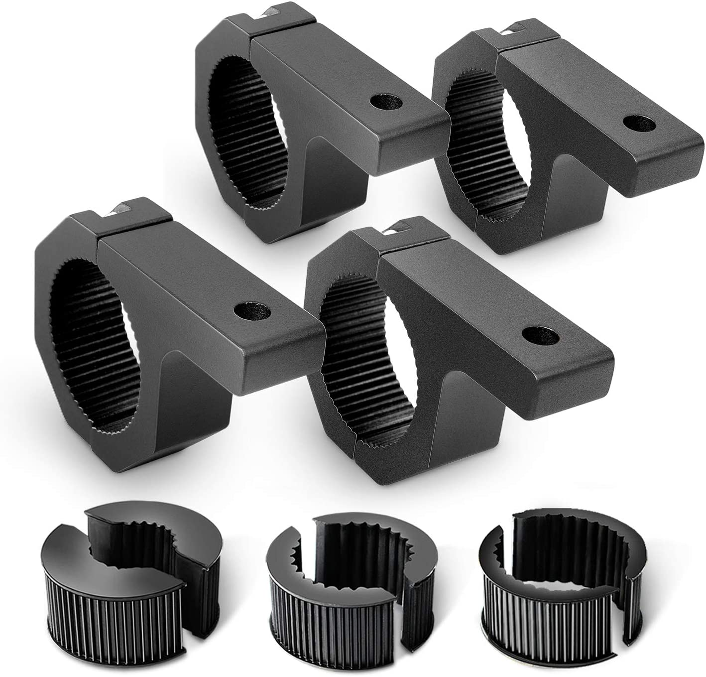 Nilight - 90020D 4PCS Mounting Bracket Kit LED Off-Road Light Horizontal Bar