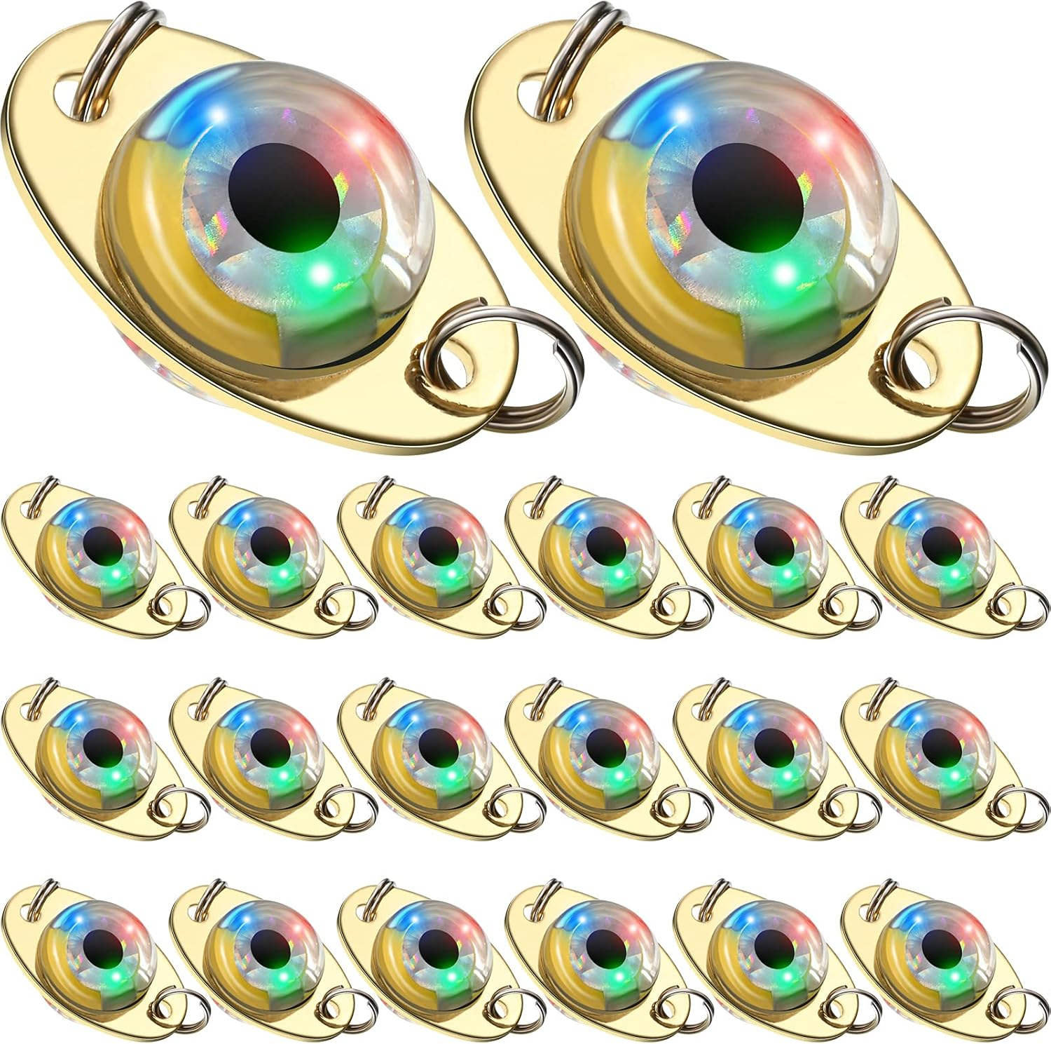 LED Fishing Lures Fishing Spoons Underwater Flasher Bass Halibut Flasher Saltwat