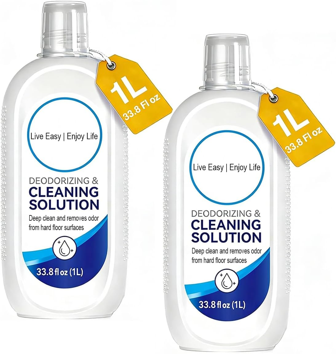 2 Bottle 1L Floor Cleaning Solution Compatible with Tineco, Deep Cleans for Multiple Hard Floors, Suitable with All Robot Vacuums with Mopping and Cordless Wet/Dry Vacuum Mop Cleaner(1000Ml/Bottle)