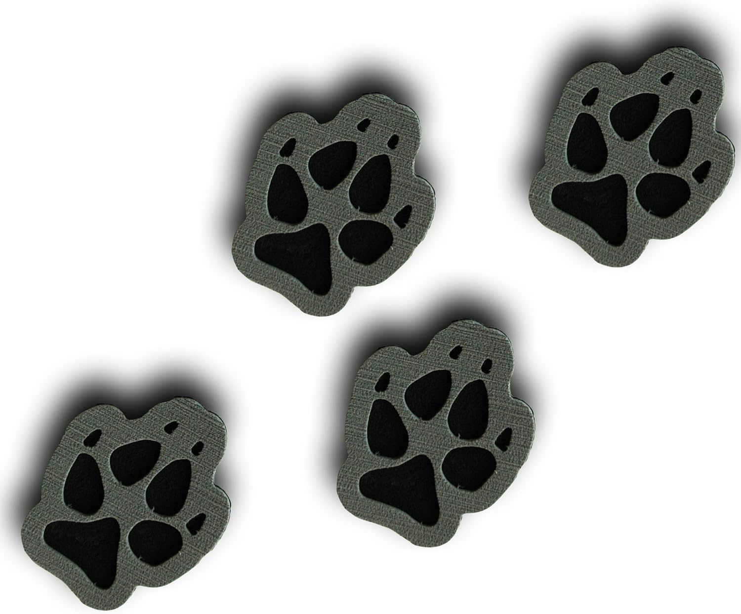 Stomp Pads - 4 Puppy Paws - Gray